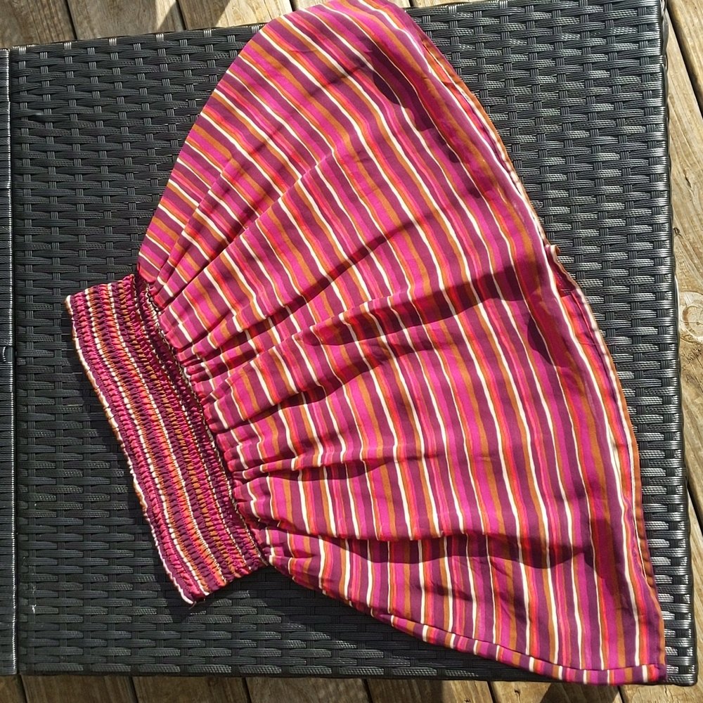 Striped Old Navy mini skirt wide waist band